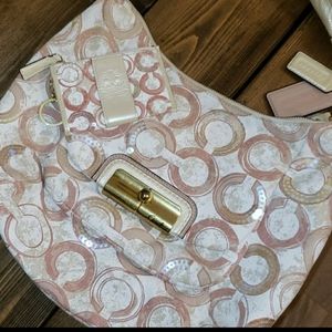 Coach Kristen Hobo Sequin